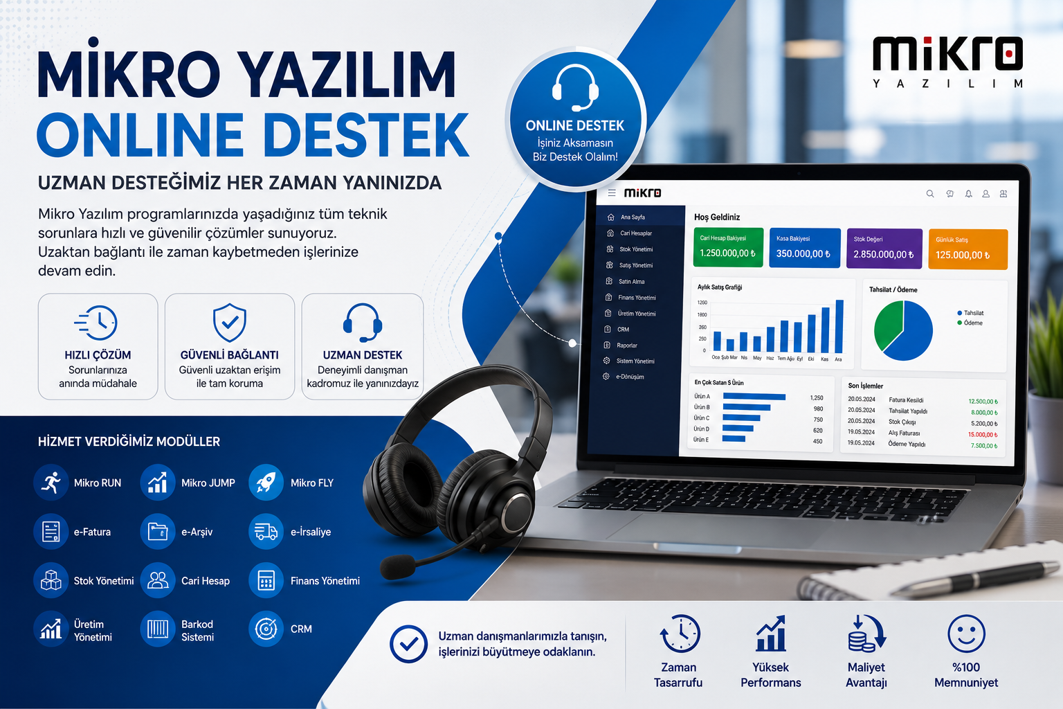 mikro yazılım online destek